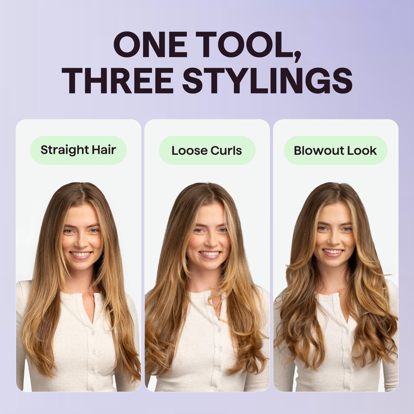 Wavytalk Updated Version Thermal Brush, 1.5 Inch Negative Ion Blowout Express Thermal Round Brush Creates Salon-Quality Blowouts, lonic Frizz Reduction Makes Hair Shinier & Smoother (Millennial Pink)