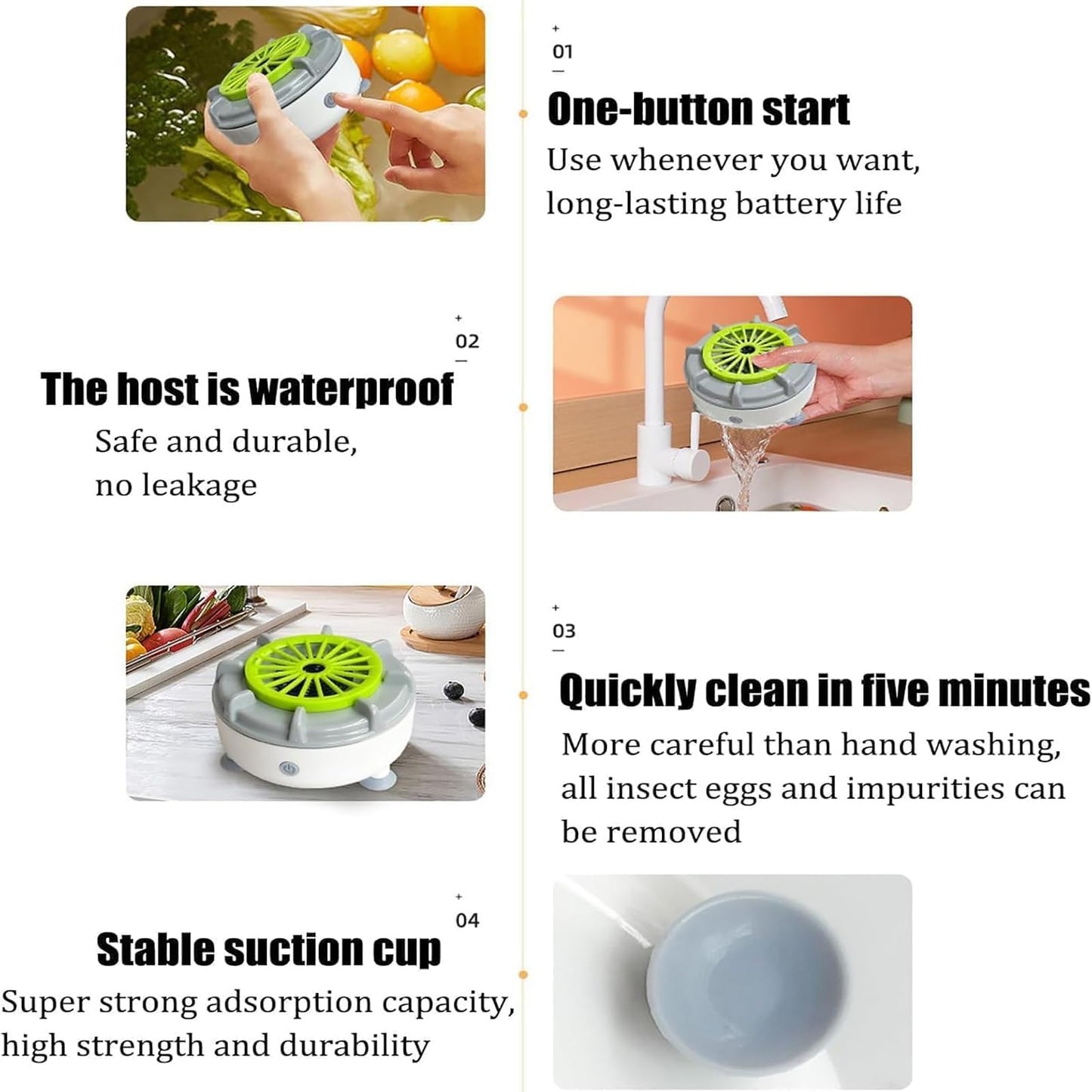 Fruit and Vegetable Wash,Seattleget Efficient Portable Fruit and Vegetable Washers,Fruit and Vegetable Cleaning Machines,Automatic Washer Spinner Machine for Cleaning Fruits, Vegetables111