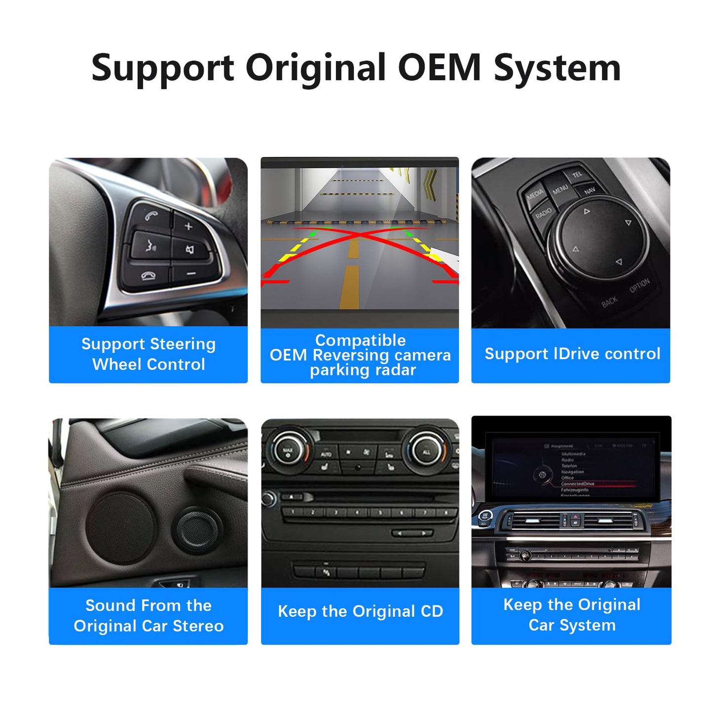 Uckazy 15.8 Inch Android Auto Radio for BMW 5 7 Series F10 F11 F01 CIC 520i 525i 528i 2011-2012,Car Play IPS Touch Screen Upgrade Car Stereo Support Wireless Android Auto