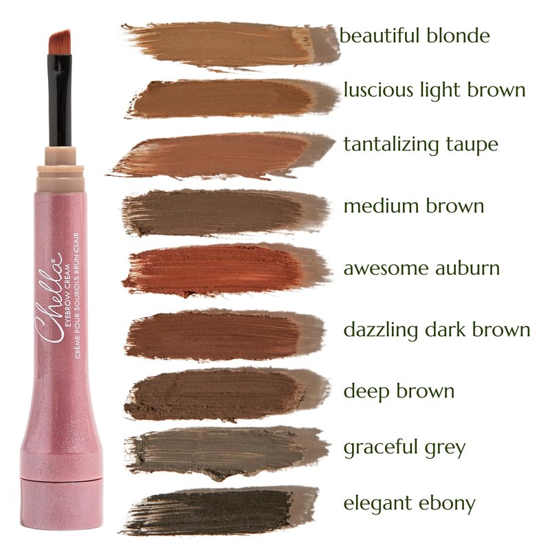 Chella Eyebrow Cream, Beautiful Blonde - Vegan, Cruelty Free, Paraben Free, Gluten Free Eyebrow Pomade Makeup - Long Wearing, Velvet Consistency, Water Proof