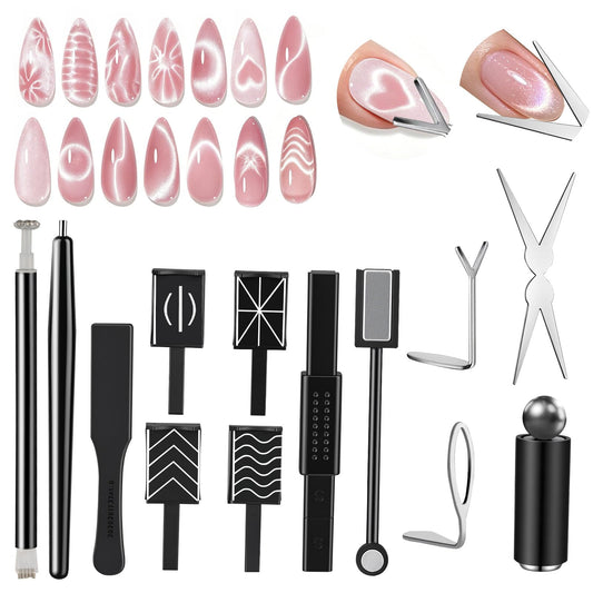 GricelnSV Cat Eye Magnet Set: 14 PCS for nails