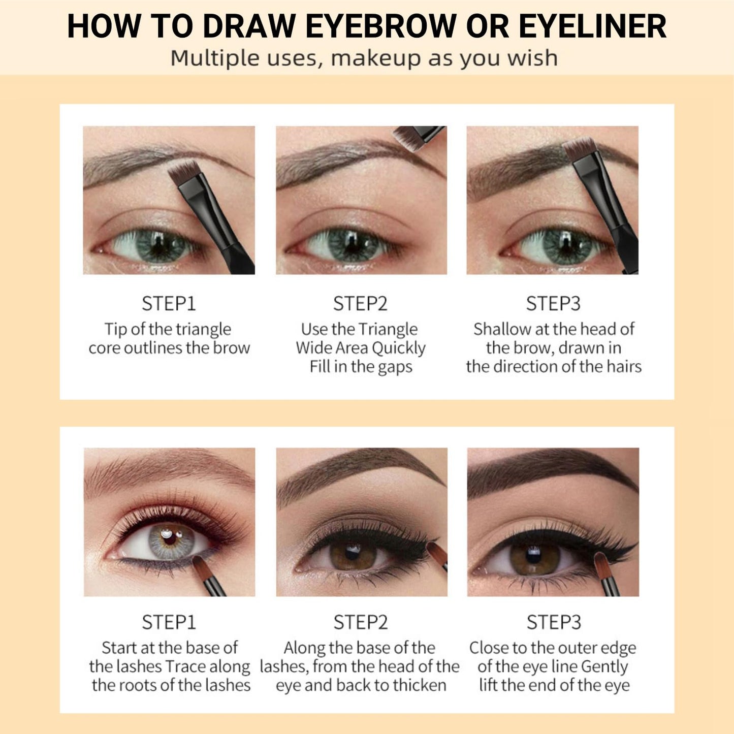 Eyebrow Pomade - Waterproof Brow Pomade for Long-lasting Results,Smudge Proof and Sweat Resistant Formula,Natural Eyebrow Makeup for All Skin Types and Tones - Black Brown