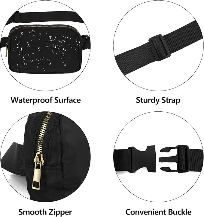 VOROLO Fanny Pack For Women And Men Crossbody Bag Belt Bag with Adjustable Strap Graduation Gifts Leopard Yellow