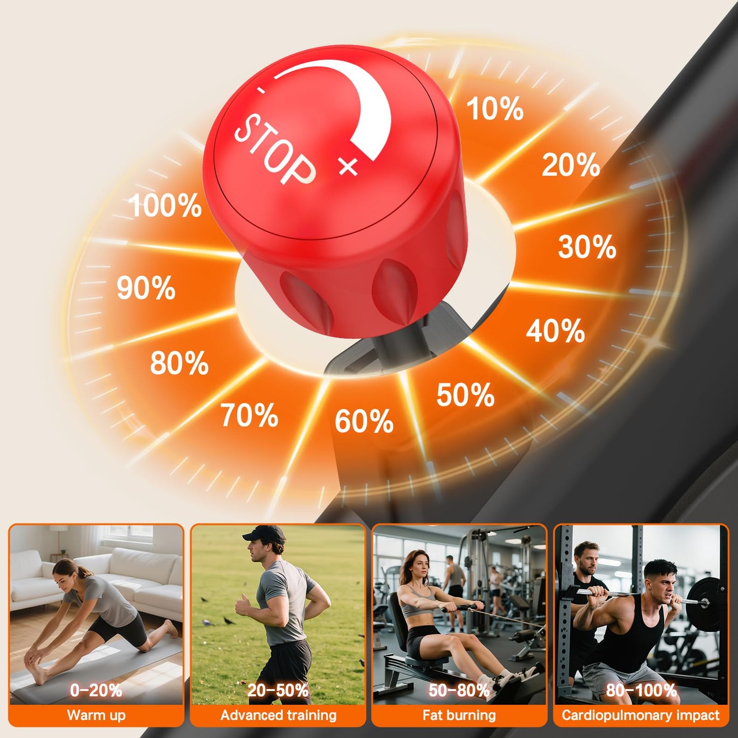HXD-ERGO Exercise Bike, Magnetic Resistance Indoor Bike, Stationary Bike for Home with Silent Belt Drive, Adjustable Resistance, App Compatible Cycling Bike with LCD Monitor, 350lbs Capacity Workout Bike