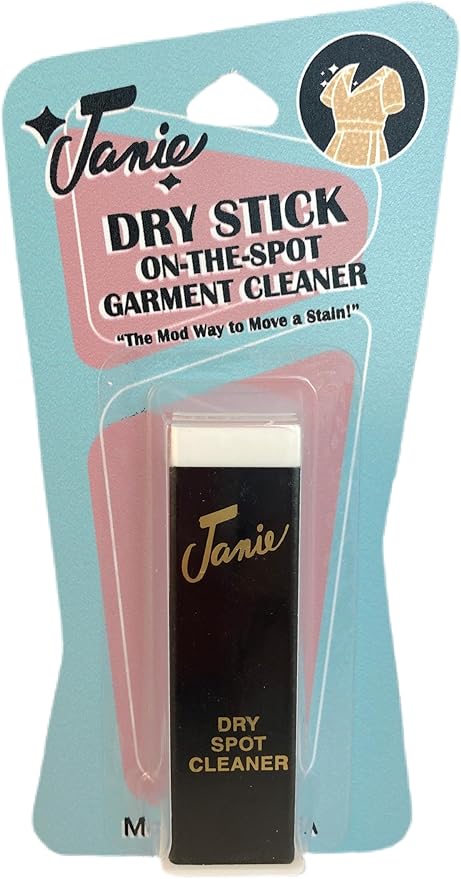 Janie Dry Stick Spot Cleaner (.4 oz) â Portable Instant Stain Remover Stick for Clothes â Magic Eraser Pen for Laundry, Travel, and On-the-Go Stain Removal â Compact, Safe, and Easy to Use