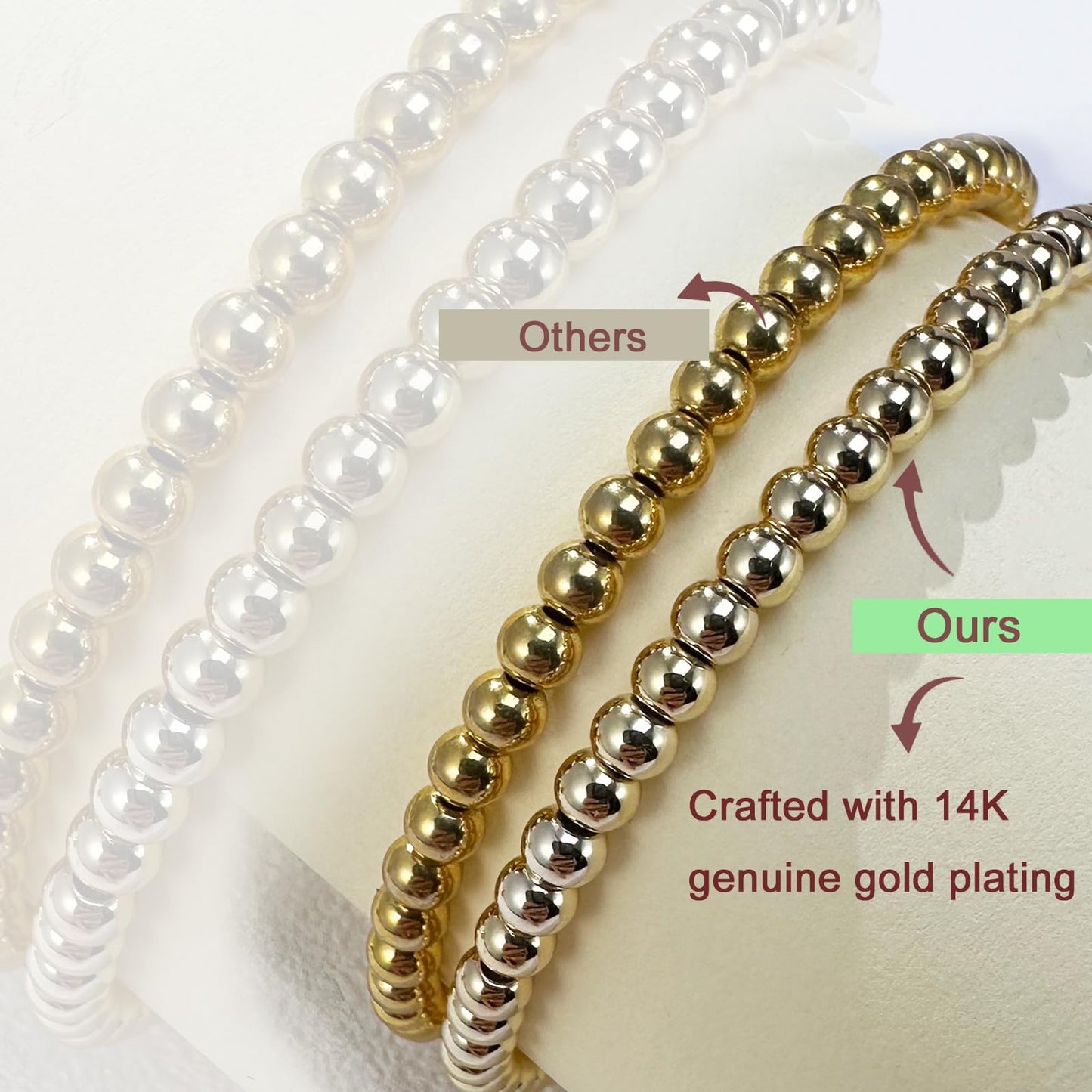 Free bird E newton Bracelets for Women Sapphire Bracelet 14K Gold Plated Handmade Dainty Blue Sapphire Birthstone Beaded Bracelet for Women