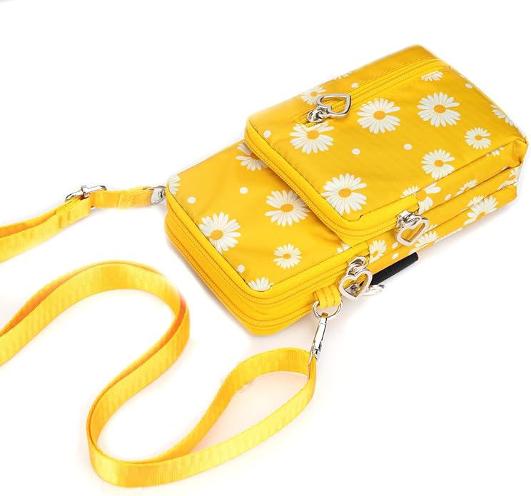 JANKS Small Crossbody Bag for Women - Mini Phone Purses with Crossbody Strap and Wallet - Nylon Arm Bag