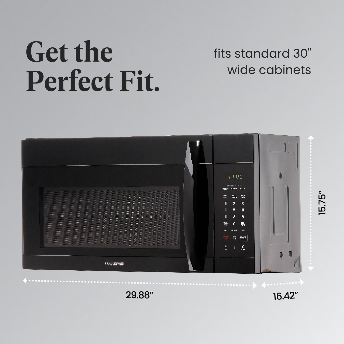 Farberware 1.7 Cu. Ft. Over-the-Range Microwave Oven – 1000 Watts Power, Auto Cook Settings, Defrost, Easy Clean and Child Safety Lock - Black