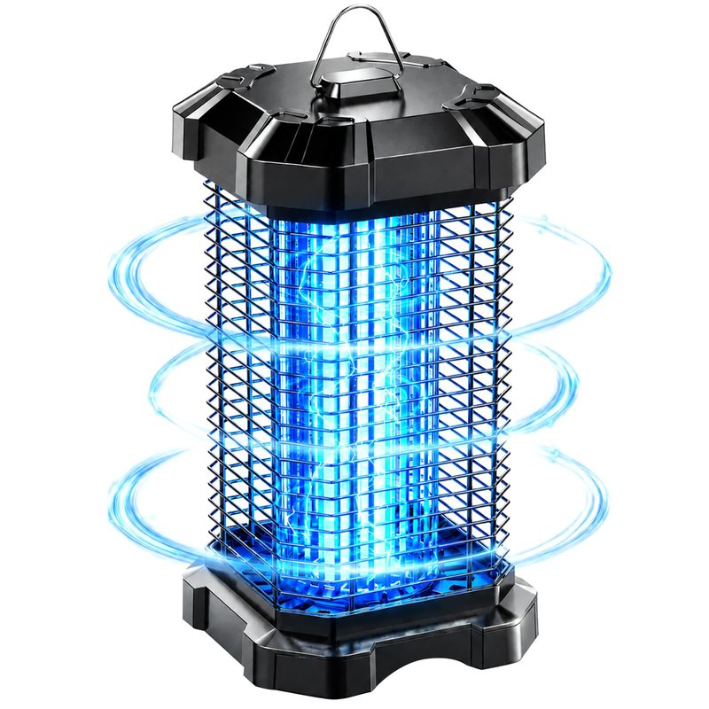 Jawlark Bug Zapper Outdoor, 4200V Electric Mosquito Zapper Indoor, Insect Fly Zapper Waterproof with 5ft Power Cord, Mosquito Killer for Home, Patio, Kitchen, Backyard, Camping, Plug-in