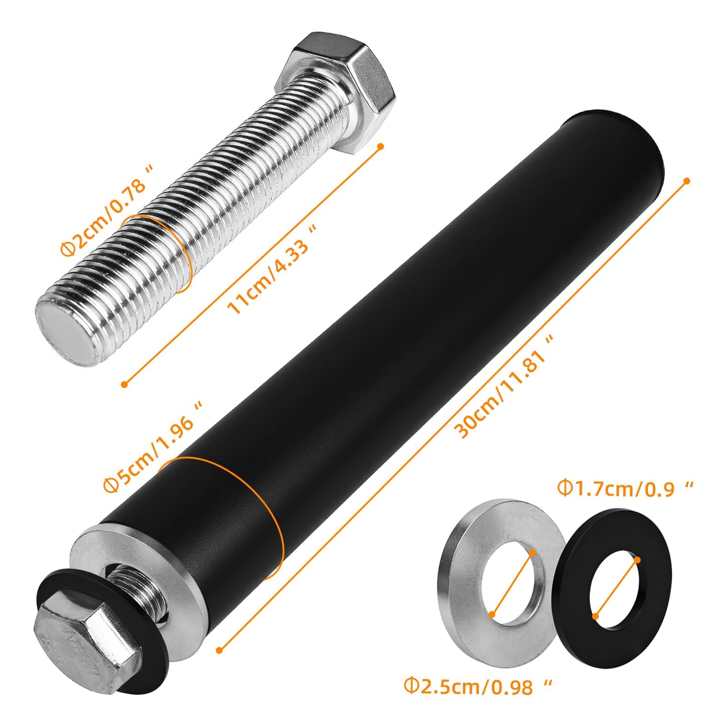 Weight Plate Holder for Power Rack Attachment, Squat Rack Weight Storage for 2 inc Olympic Weight,Compatoble with 2x2, 2x3, 3x3 Power Cage, Fit 1"and 5/8"" Hole(Holder for 1 inch hole-4P)"