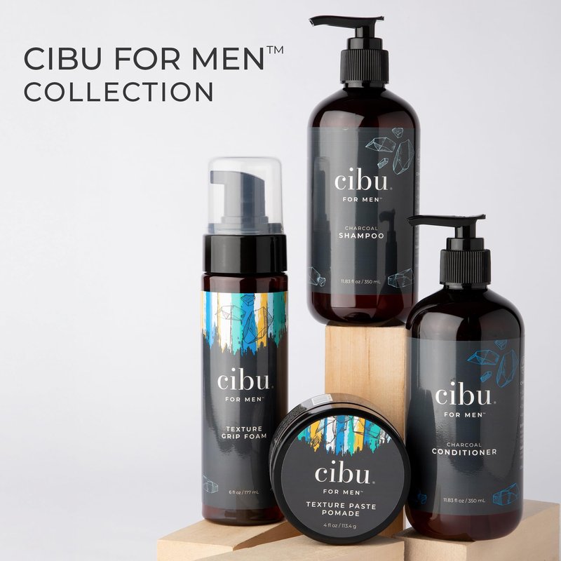 CIBU for Men Texture Grip Foam 6oz - Hair Styling Foam for Long Lasting Hold, Texture, and Volume While Keeping a Healthy Hair - Ideal for Messy, Sleek, and Casual Hair