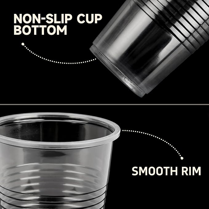 YEEHAW 3 oz Plastic Cups, 2000 Pack - Clear Disposable Drinking Water Cups for Cold Beverages, Ideal for Party