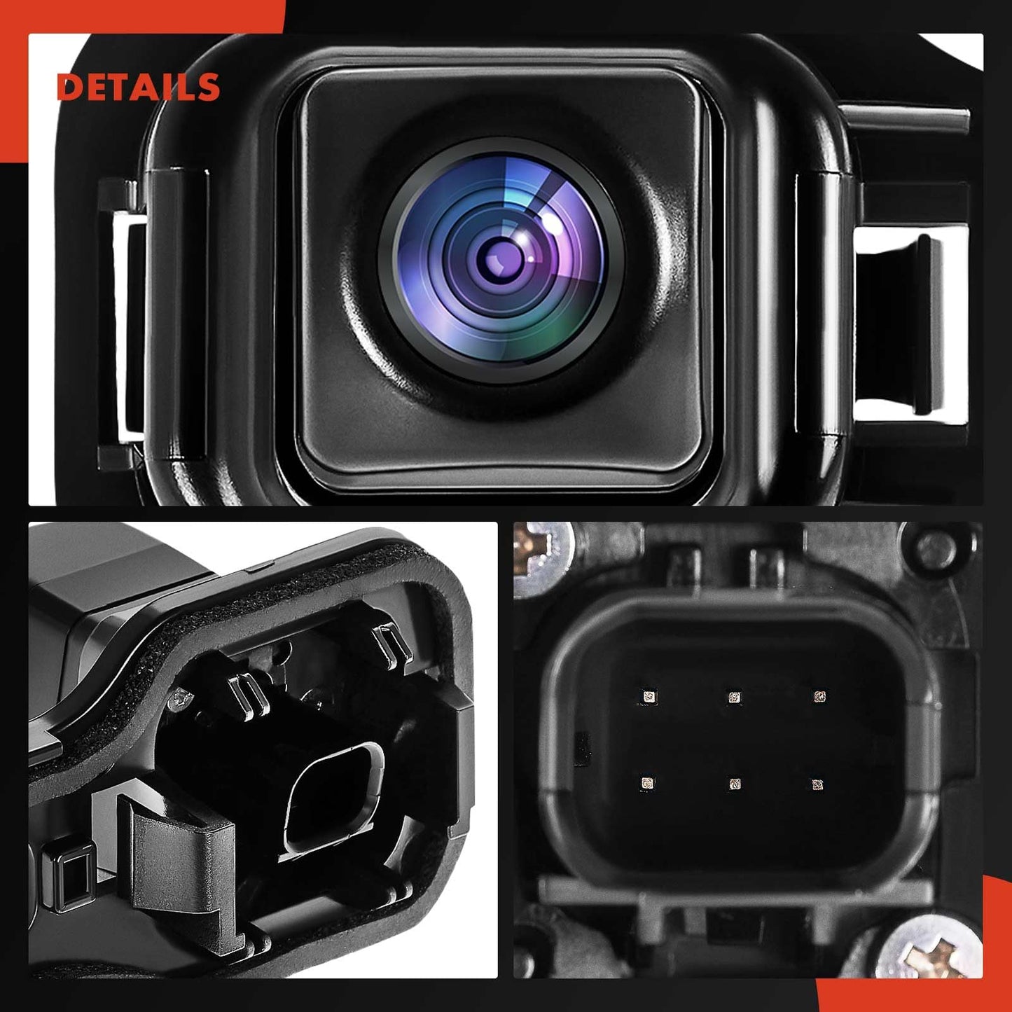 A-Premium Park Assist Camera Rear View Backup Reverse Camera Compatible with Select Toyota Models - 2017 2018 2019 Highlander - Replace# 867900E060