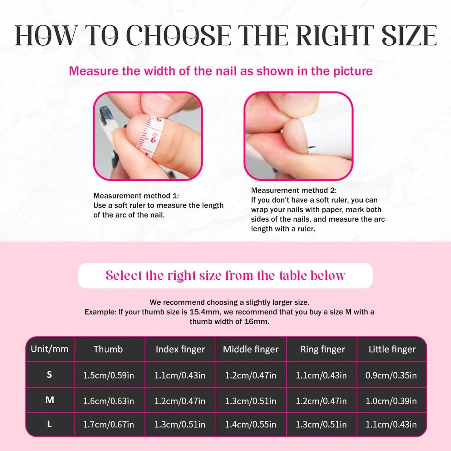 Handmade 3D Floral Square Press On Nails, Pink Gradient Luxury Artisan Nails Set, Reusable Glossy Press-ons with Tool Kit (S)