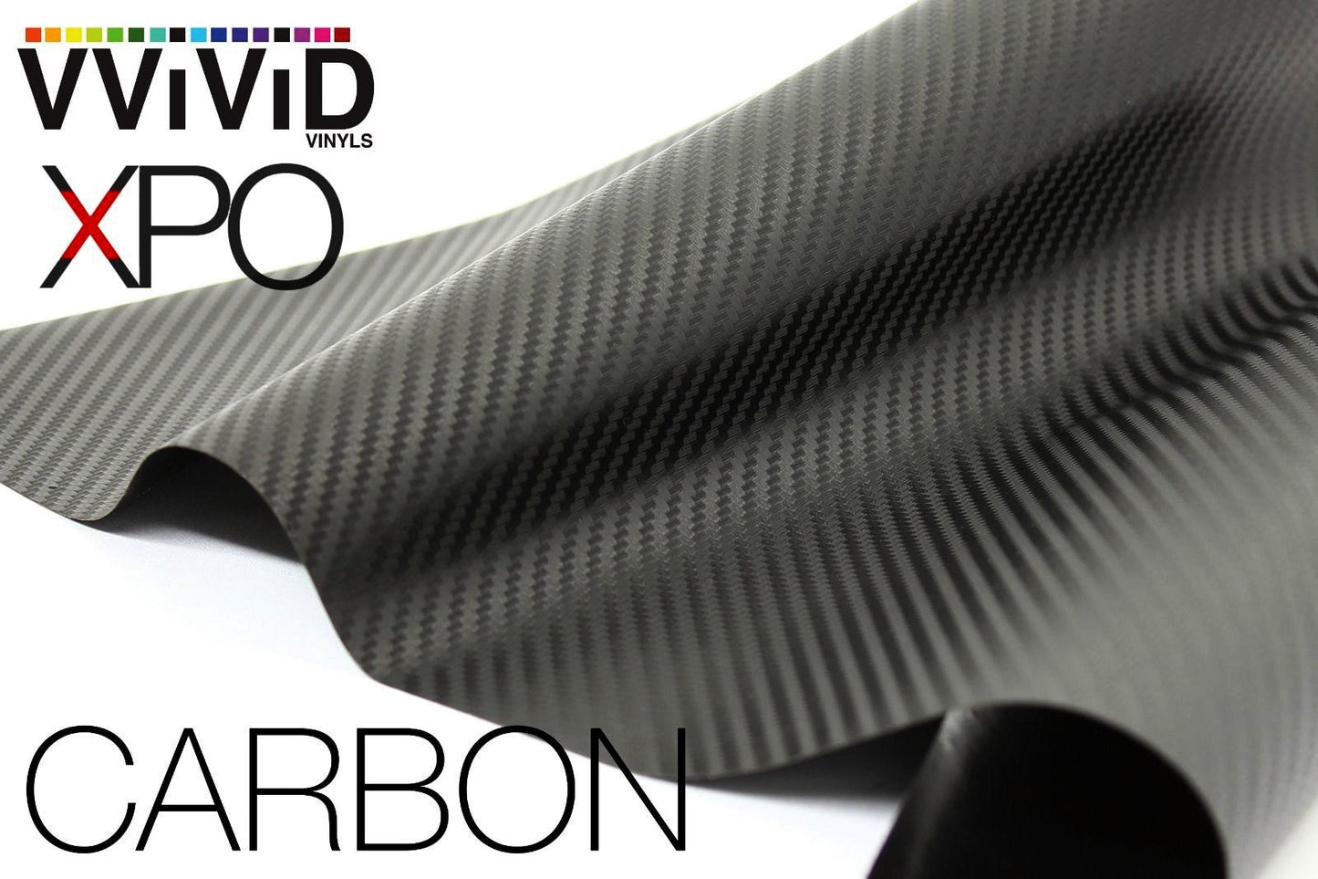 VVIVID XPO Black Carbon Fiber Car Wrap Vinyl Roll with Air Release Technology (50ft x 5ft (Full Car Wrap Roll))