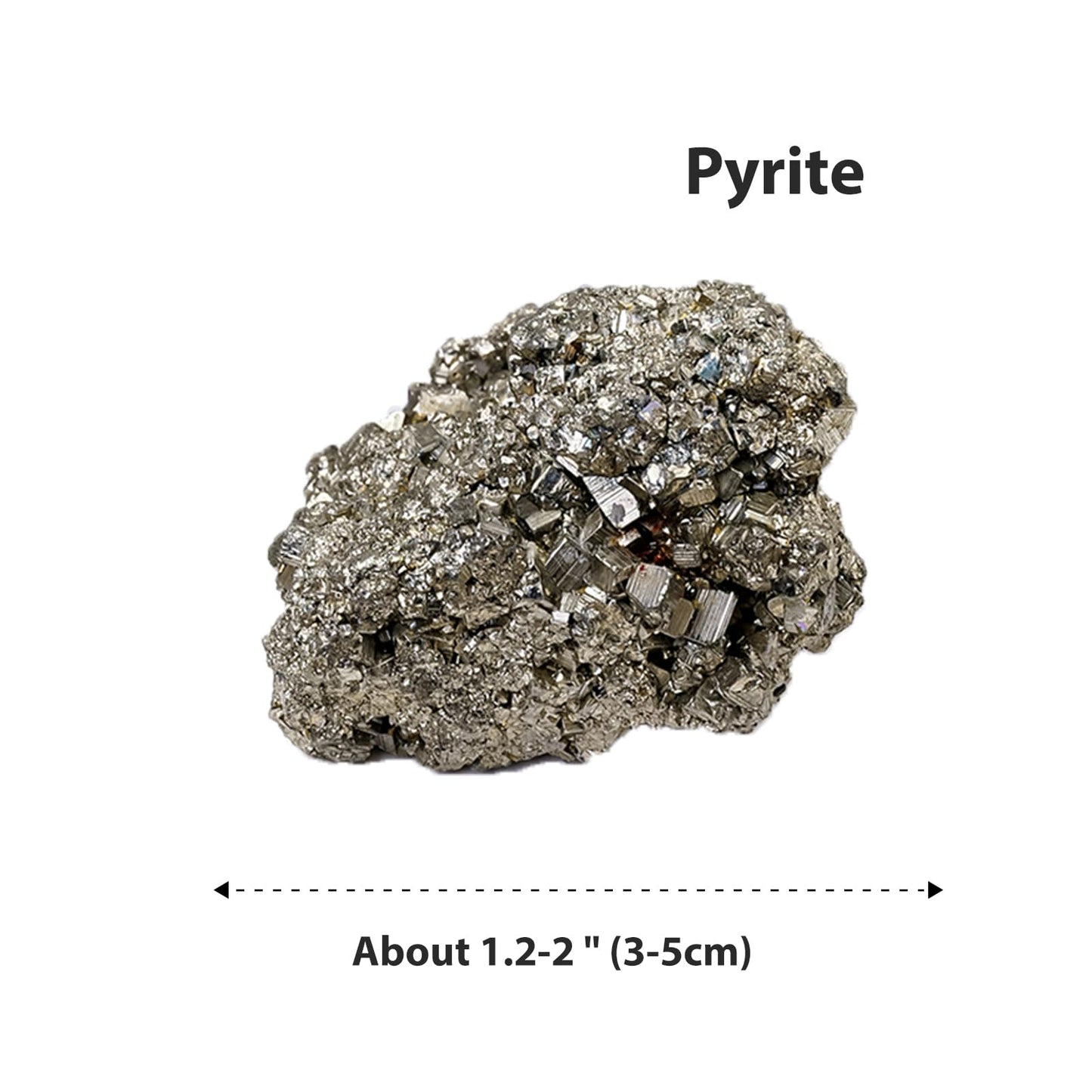 Apengshi Pyrite Raw Crystals 2PCS Natural Rough Rocks Healing Crystal and Stones DIY Raw Stones Meditation Fountain Garden Home Decor