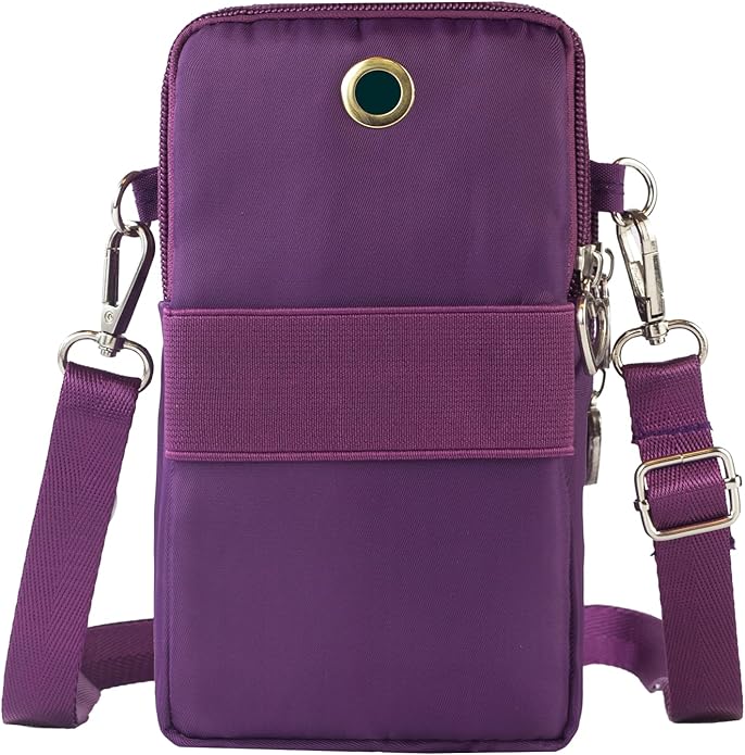 JANKS Small Crossbody Bag for Women - Mini Phone Purses with Crossbody Strap and Wallet - Nylon Arm Bag
