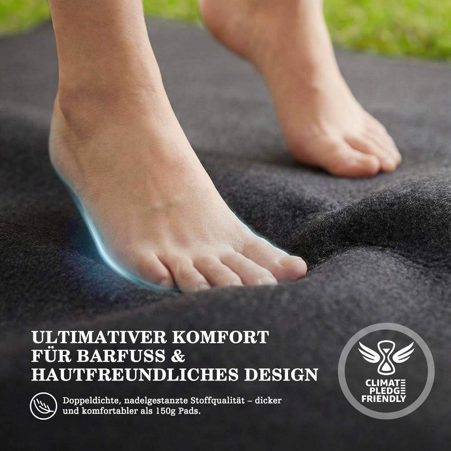 UIRWAY 18Ft Pool Pad for Above Ground Pool, [2026 New Pool Pad 300G/M² Thicker] Outdoor Padding for Under Pool Against Tearing, Weed Barrier, Puncture Proof Round Swimming Pool Mat Prolong Liner Life