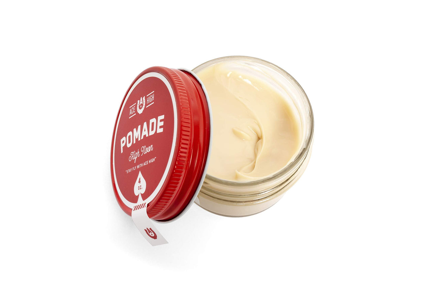 Ace High, High Noon Pomade, Barbershop Scent, Strong Hold, Natural Shine, Water Based, Hand Crafted, 4oz