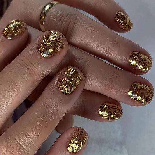 FIEONCIY Press on Nails Short Square Shaped Glossy Full Cover Square French False Nails with Designs Artificial Short Square Fake Nails with Charms Glue Stick ons Fingernails for Women Girls(JP3382)