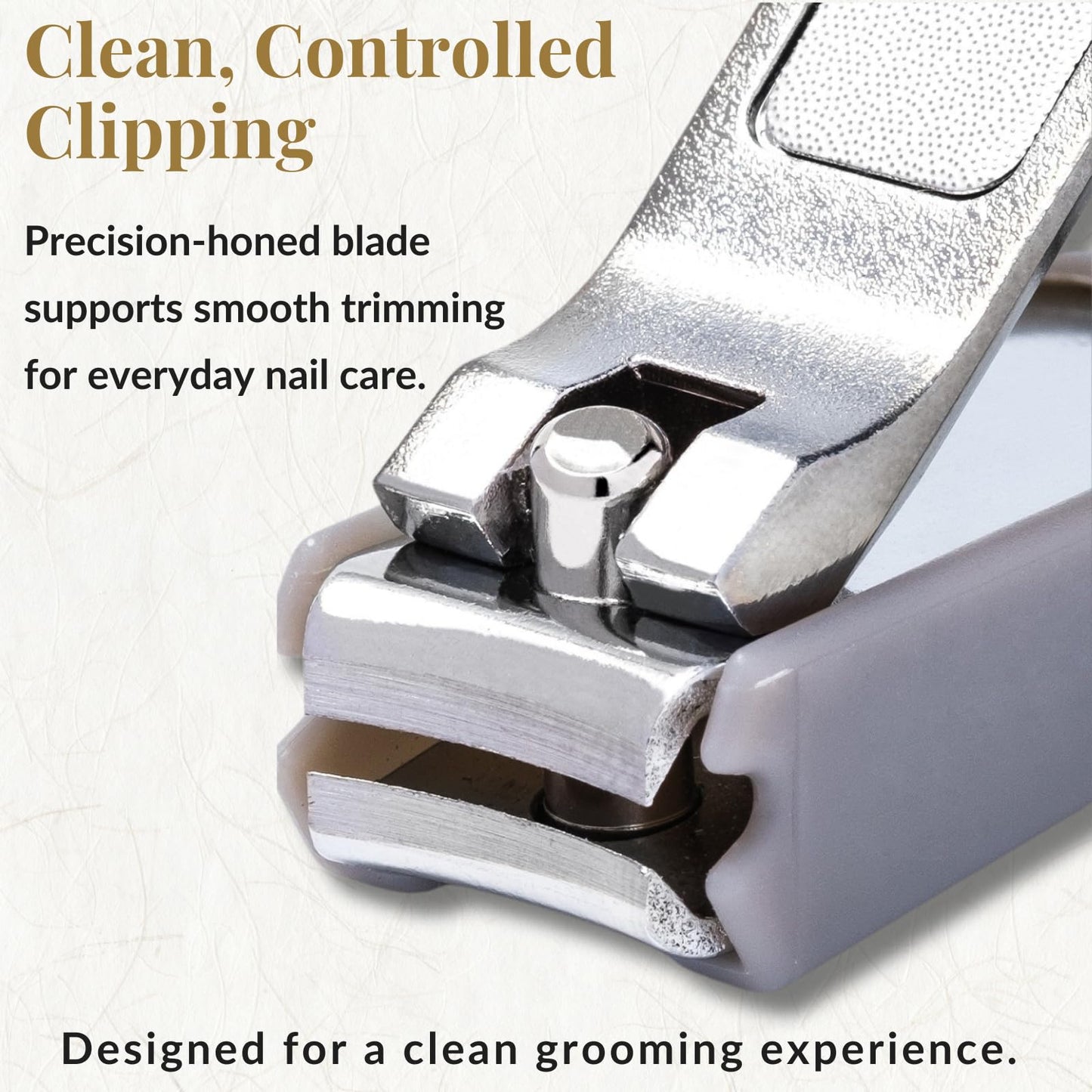 Wablade Japanese Nail Clippers, 2.8 Inch, Made in Seki Japan, Curved Carbon Steel Blade, Built-in Catcher & Nail File, Clean Controlled Trimming for Fingernails & Toenails (Oda Nobunaga)