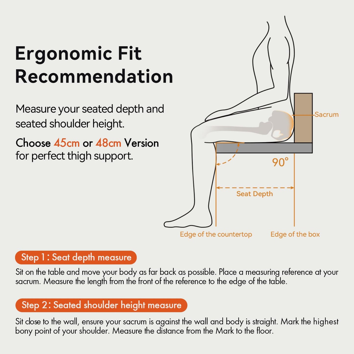 LiberNovo Dynamic Ergonomic Office Chair - Comfy Adjustable Desk Chair with Adaptive Lumbar Support, 160° Recline & Built-in Spine Stretch for Back Comfort, Home Office Long Hours Use, Black+45cm