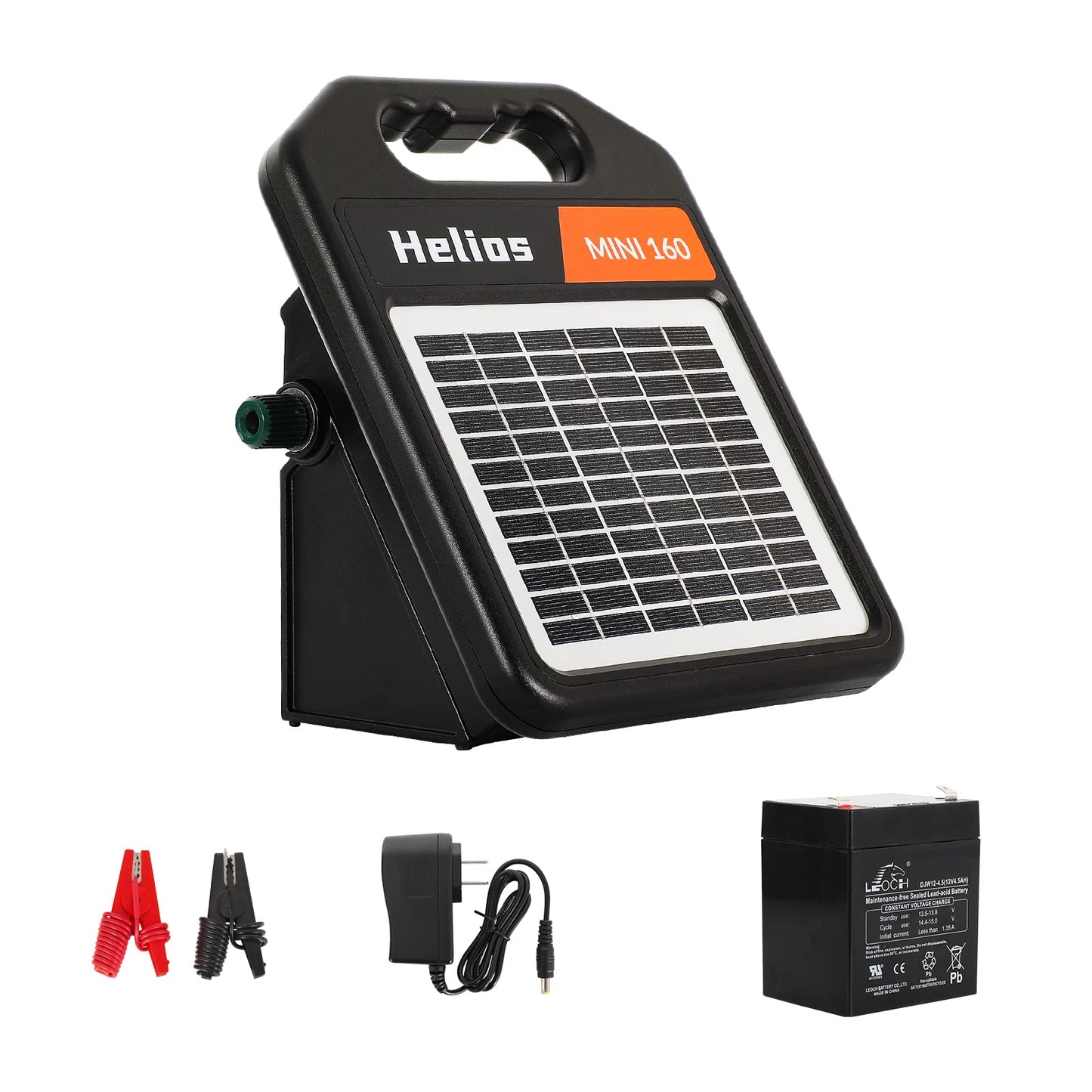 Solar Electric Fence Set: MINI160 + AC10 Electric Fence Charger, 0.16Joule & 0.12Joule for Versatile Protection