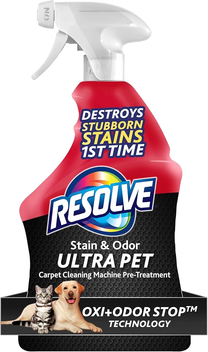 Resolve Ultra Pet Carpet Cleaner Spray â for Removal of Pet Stains & Odors, 32oz
