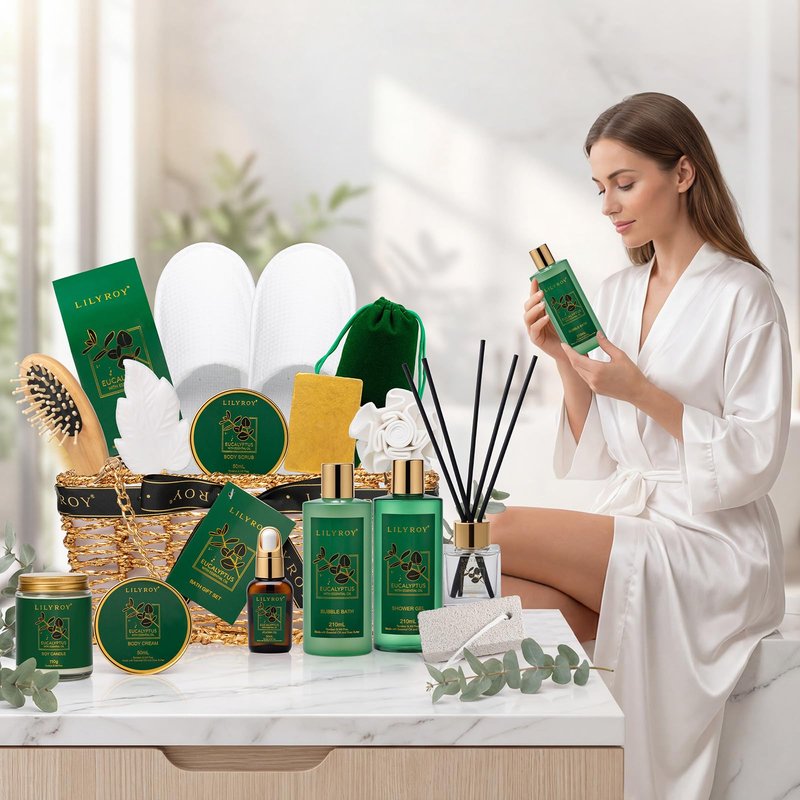 Fathers Day Gifts for Men, Gifts for Women & Men, Birthday Gift - 18-Piece Spa Gift Basket for Women, Bath and Body Spa Kit | Gift for Valentines, Mothers Day, Christmas, Great for Holidays