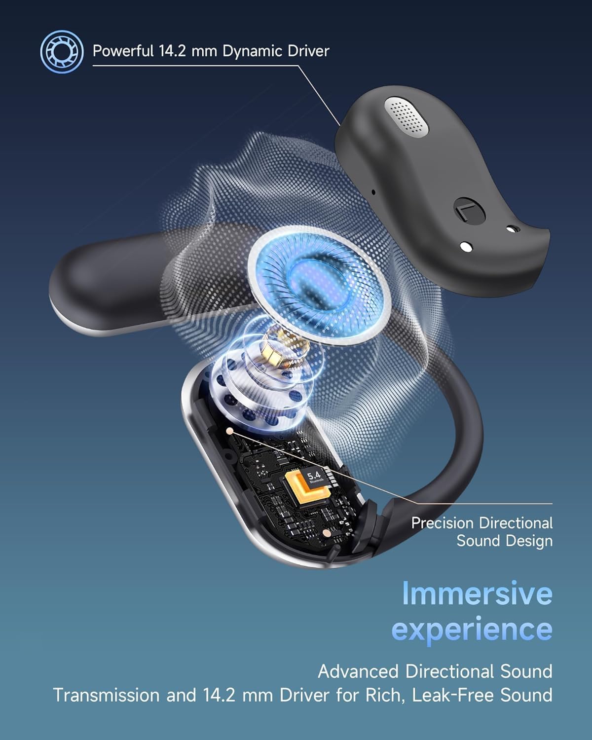 AI Translator Earbuds Real-Time, 3-in-1 Ultra Open Ear Bluetooth Headphone Translator 144 Languages & Accents, with Charging Case for Travel & Learning & Business Negotiation, iOS & Android Compatible