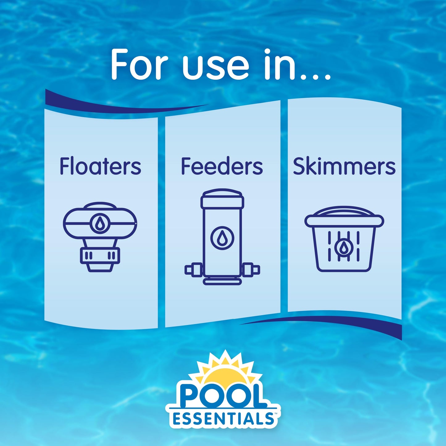 Pool Essentials® 3" Swimming Pool Chlorinating Tablets, Kills Bacteria & Controls Algae, 20LB