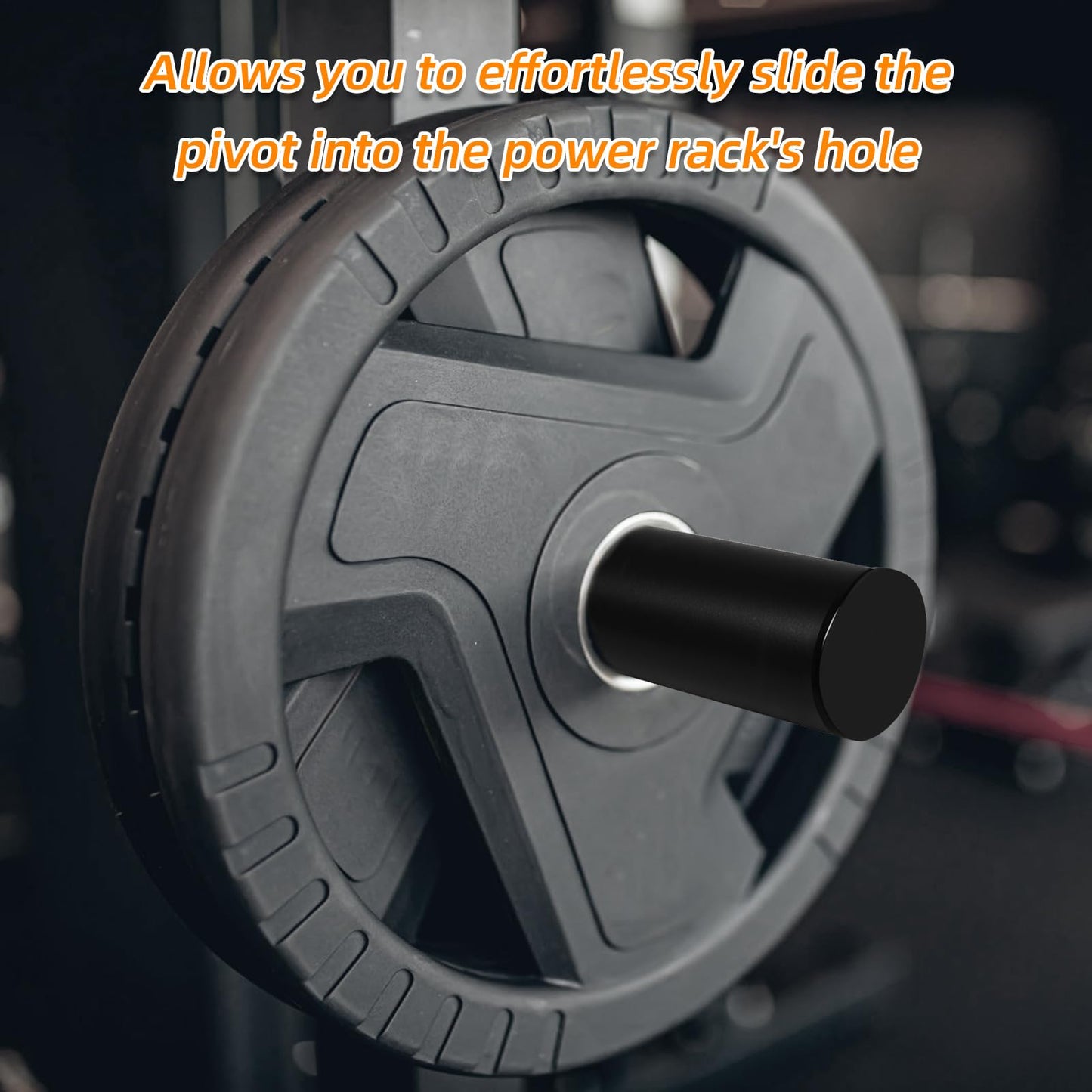 Weight Plate Holder for Power Rack Attachment, Squat Rack Weight Storage for 2 inc Olympic Weight,Compatoble with 2x2, 2x3, 3x3 Power Cage, Fit 1"and 5/8"" Hole(Holder for 1 inch hole-4P)"