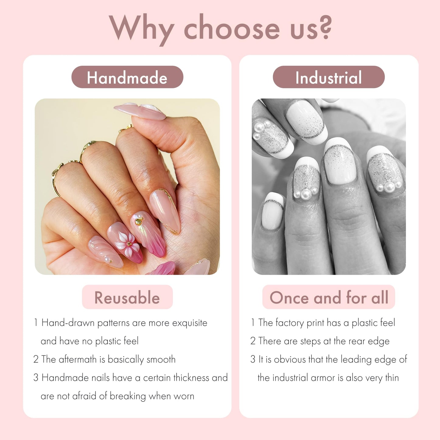 10 Pcs Press On Nails 3D Floral Pink Yellow Gradient Aurora Petal Gold Accent Soft Glam Artistic Fake Nails, Acrylic/UV Gel Romantic Summer Blossom Pastel Iridescent Wearable Nails (Multicolor, M)
