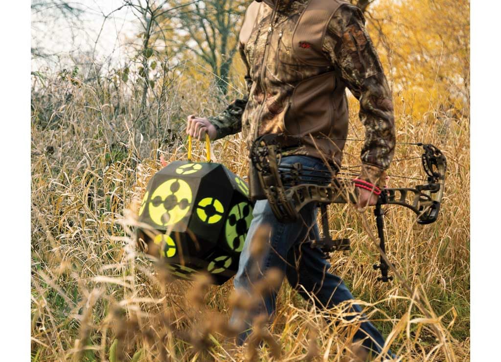 Rinehart 18-1 Archery Target | 18-Sided Multi-Purpose Archery Target | Broadhead & Field Point Compatible | Durable Self-Healing Foam | Made in USA