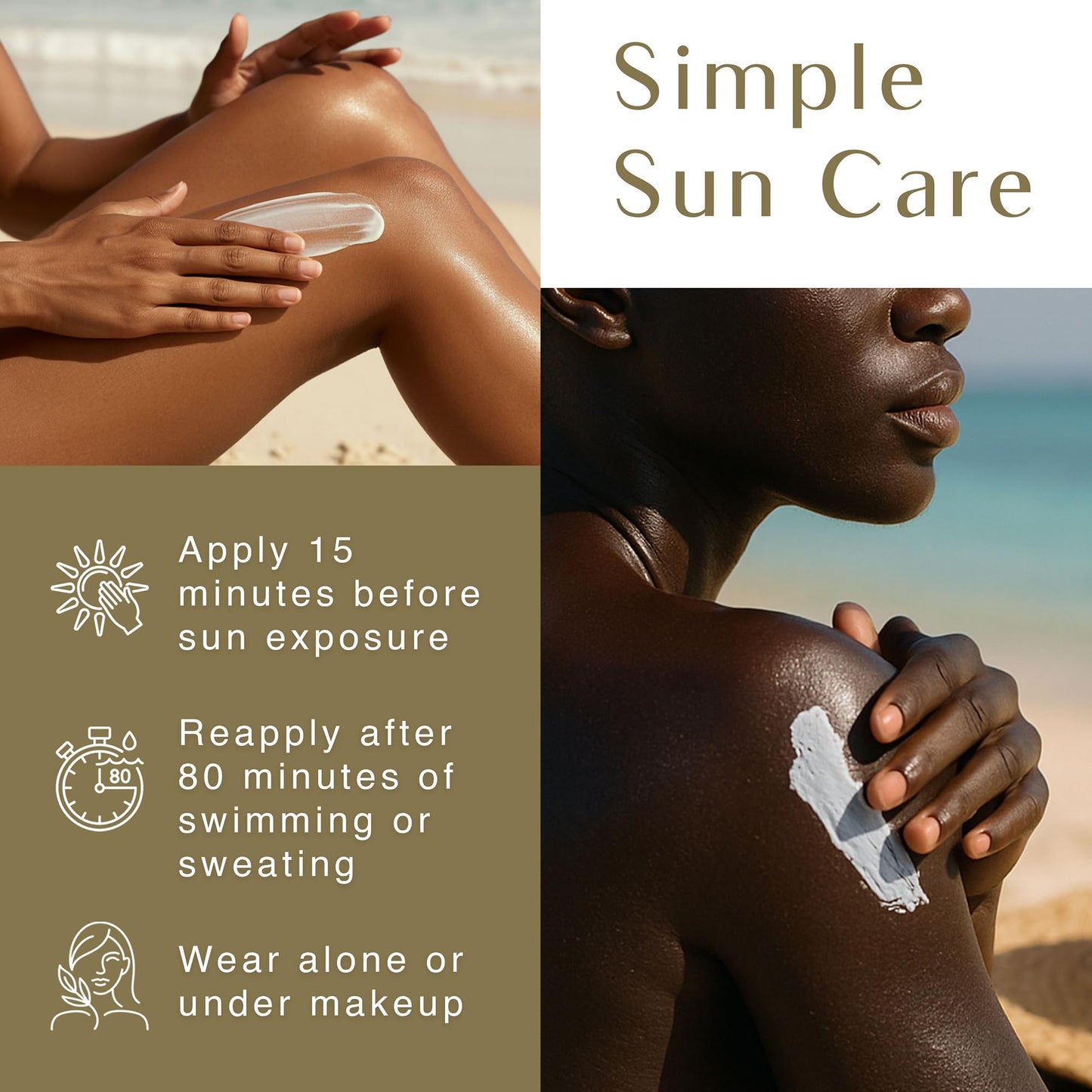 Black Girl Sunscreen SPF 30 for the Face & Body - Moisturizing Sun Protection, SPF 30, Sun Lotion for Women, Ultra Sheer, Travel Size, No White Cast for Melanin Rich Skin - 3 fl oz, 2-Pack