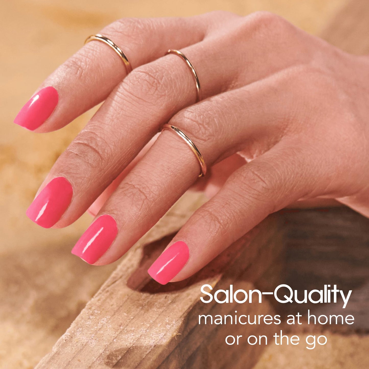 ColorStreet Watermelon Session - Juicy Watermelon Pink Nail Strips Creme Finish 16 Double-Ended Nail Polish Strips vibrant, Mouthwatering Color for a Fun, Fresh Manicure Easy to Apply, No Drying Time