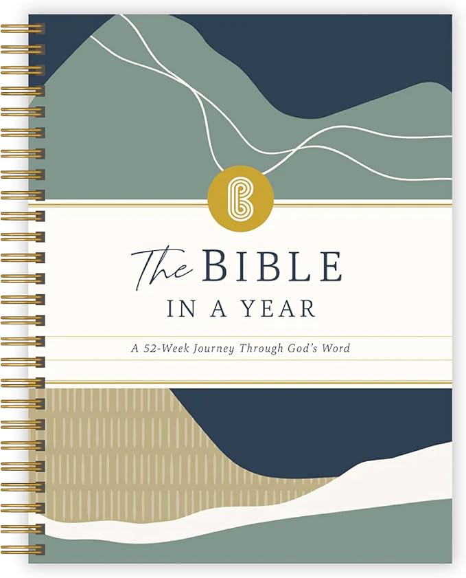 Official Spiral BibleÂ® The Bible in a Year | 52 Week Guided Bible Study & Daily Reading Plan | Spiritual Companion & Journal for Adults & Teens | 8.5" x 11" Notebook | Mountains