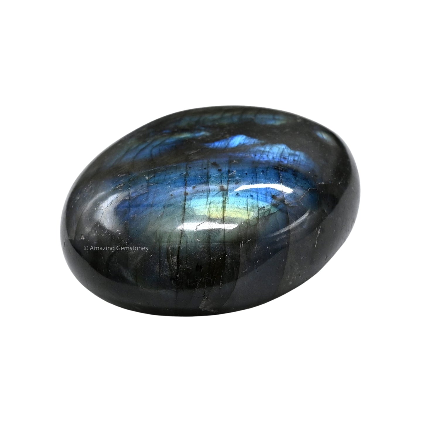 Amazing Gemstone Labradorite Crystals, Healing Stones - Large Palm Stone Crystals Piedra for Good Luck, Balanced Positive Energy, Meditation - Unique Stocking Stuffers, Birthday Gifts for Women, Men