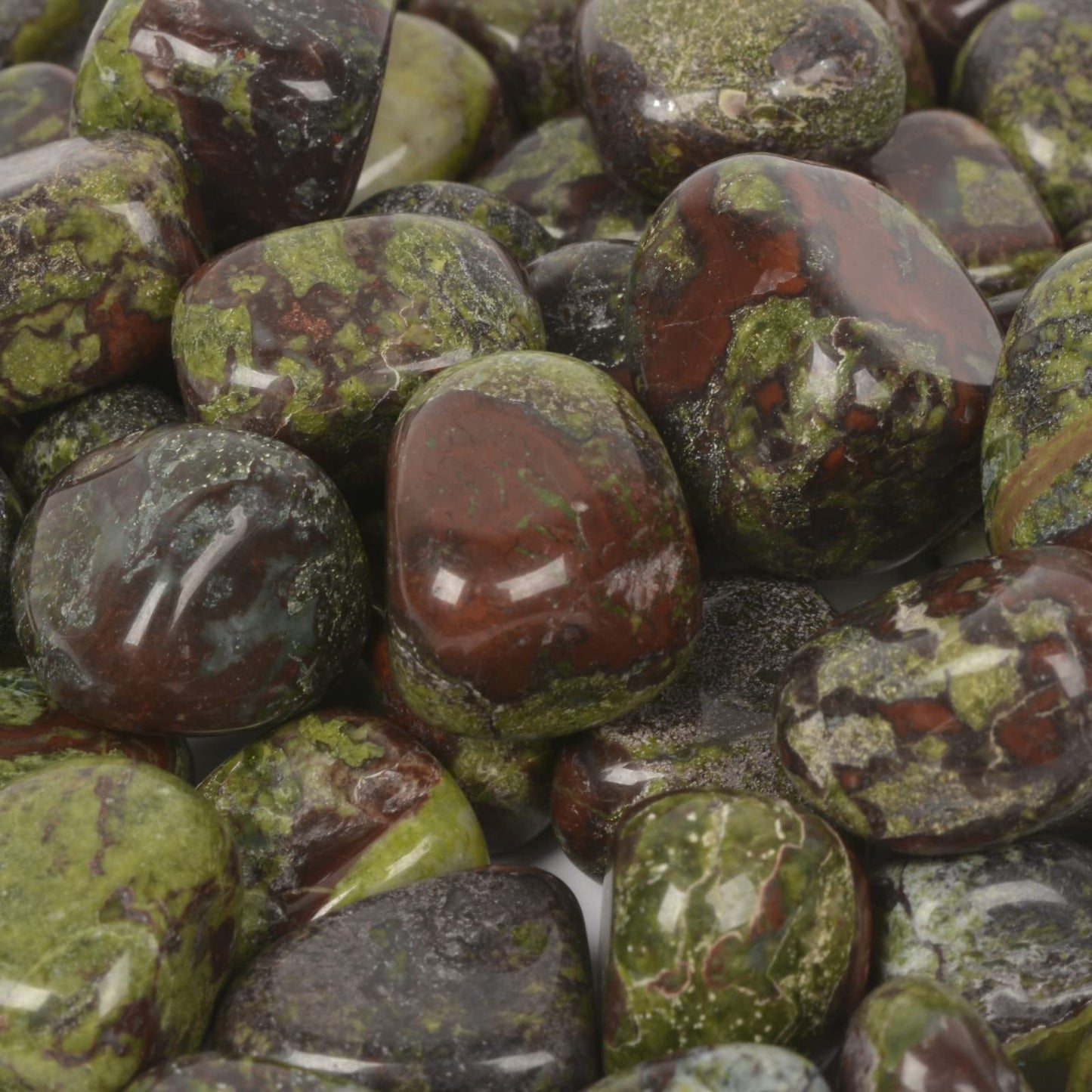 Dragon Blood Jasper Polished Chips Crushed Tumbled Stone Crystal Healing Embellishments 100 grams