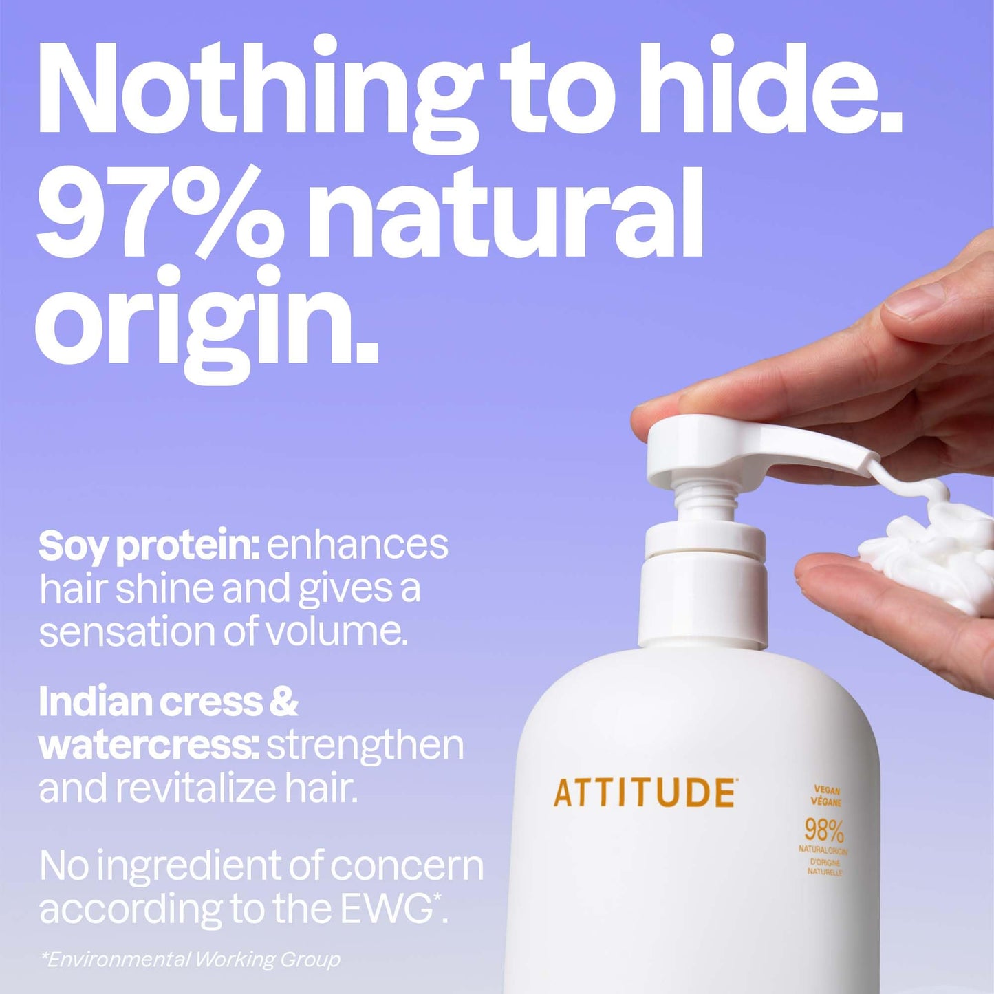ATTITUDE Volume and Shine Hair Conditioner, For Thin Hair, Naturally Derived Ingredients, Vegan Detangler, Dermatologically Tested, Soy Protein & Cranberries, 946 mL (Pack of 6)