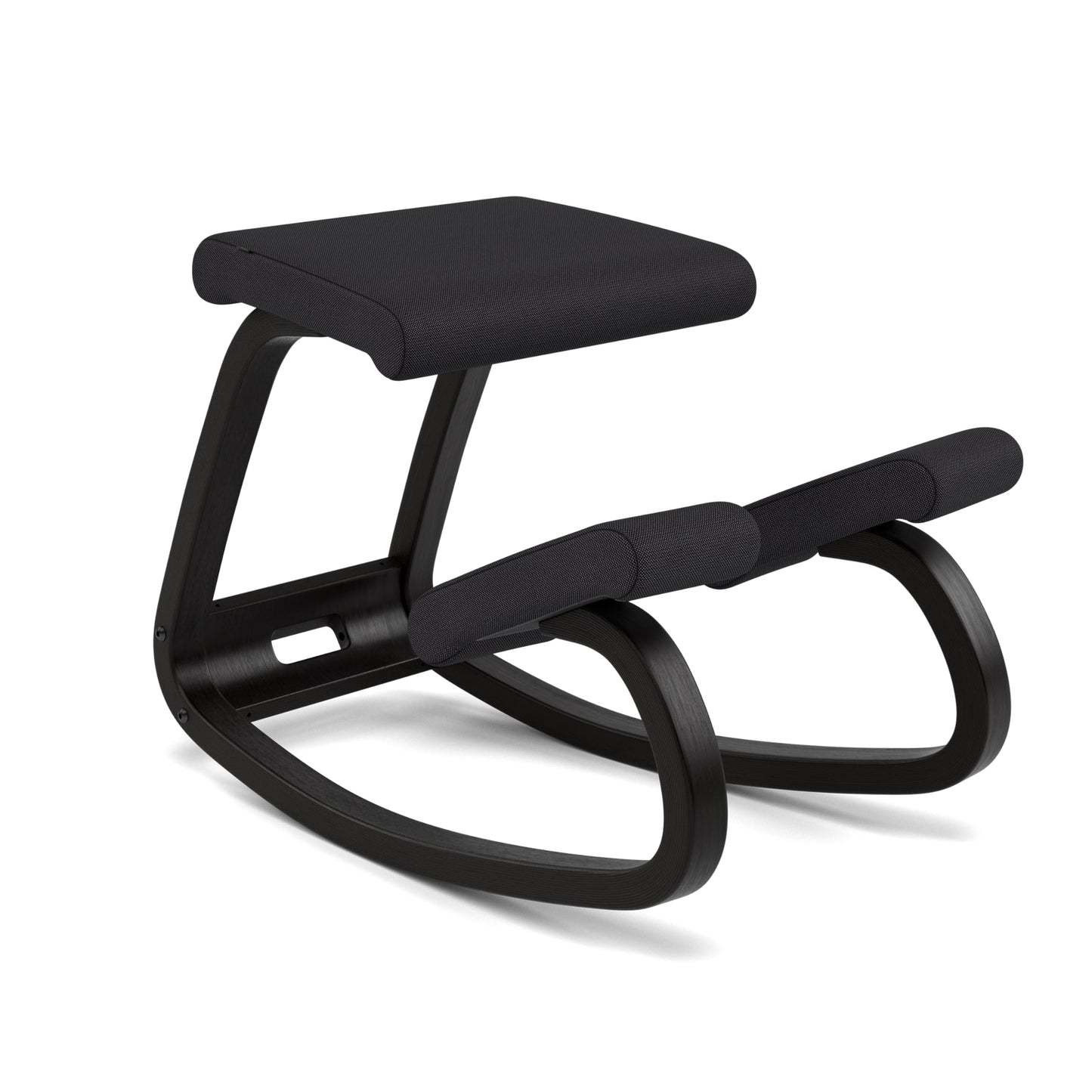 Varier Variable Black/Black Ergonomic Office Kneeling Chair for Desk – Back Pain Relief, Rocking Seat for Home, Study & Posture Support – 10 Year Quality Guarantee