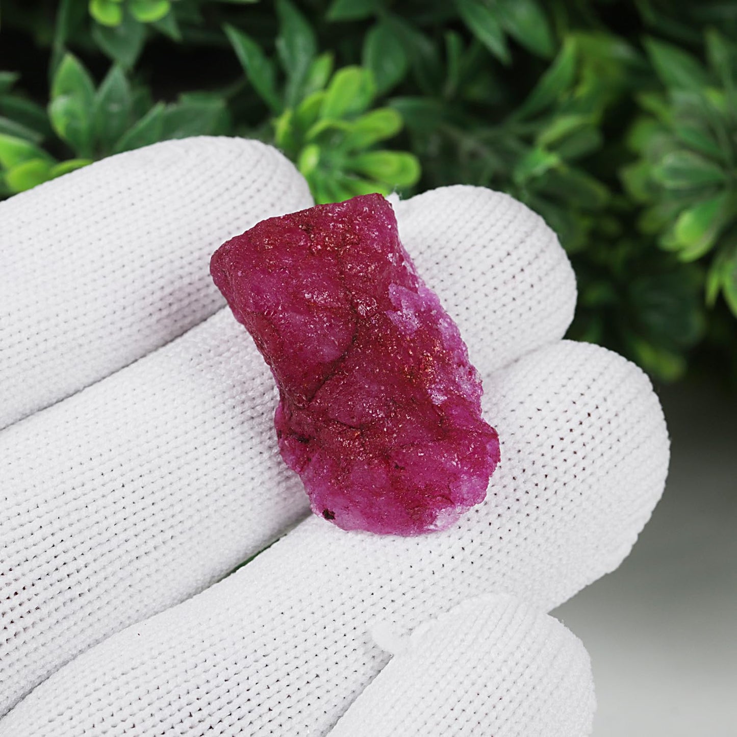 REAL-GEMS Natural Royal Red Ruby 73.5 Ct Raw Rough Loose Gemstone Crystal Mineral for Jewelry Making Lapidary AXD-996