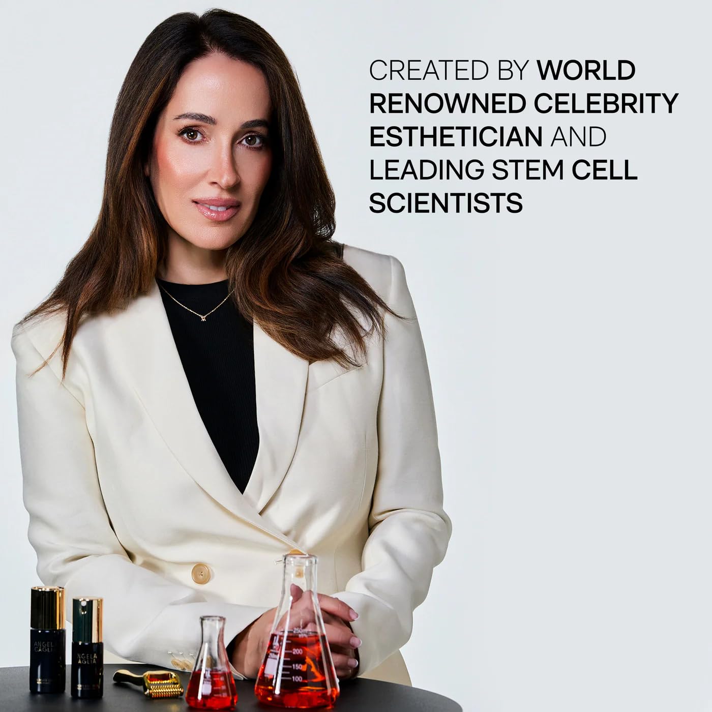 Angela Caglia Cell Forté Eye Crème – Eye Cream with Exosomes, Peptides & Growth Factors | Stem Cell–Powered Skincare for Puffiness & Dark Circles | Luxury Skincare