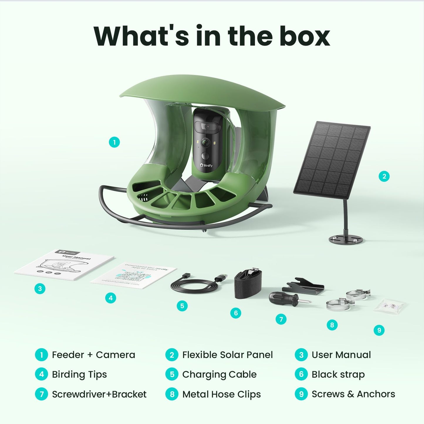 Birdfy 2 Smart Bird Feeder with Camera, Dual-Lens (2K+1080P) Camera for Live Streaming & Close-Up Photos, AI Identifies Bird Species, Solar-Powered Backyard Birdwatching Gift