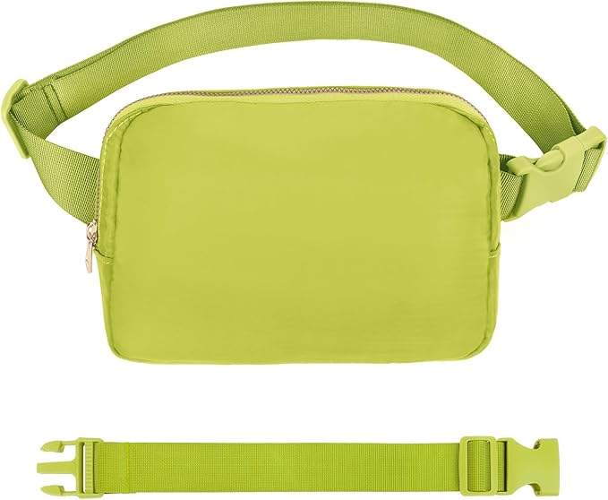 VOROLO Fanny Pack For Women And Men Crossbody Bag Belt Bag with Adjustable Strap Graduation Gifts Grass Green