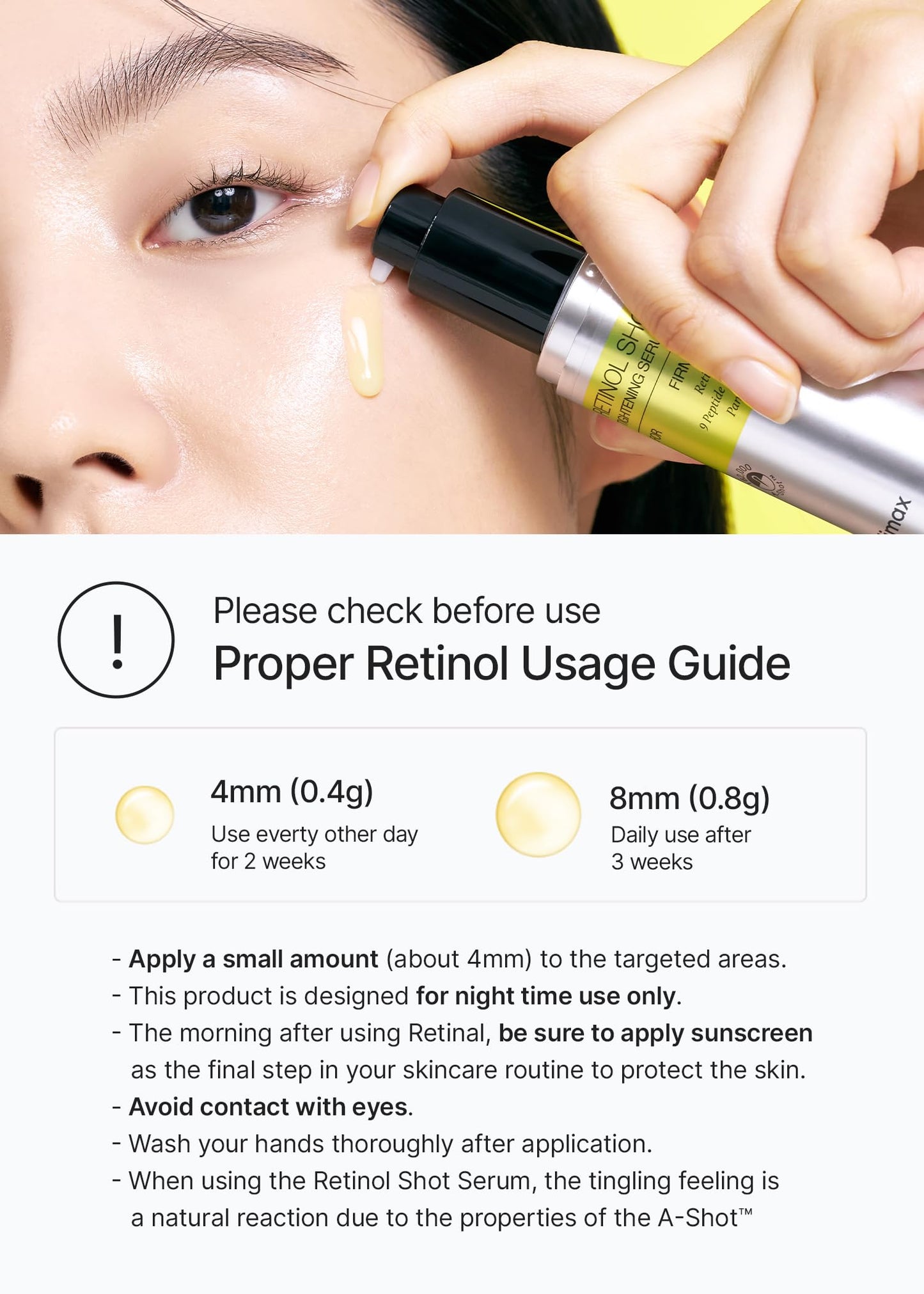 celimax The Vita A Retinol Shot Tightening Serum | with Pure Vitamin A Retinol, Peptide, Pore Minimizer, Wrinkles & Fine Lines, Firmer Skin, Anti-Aging, Skin Smoothing 30ml, Mothers Day Gift