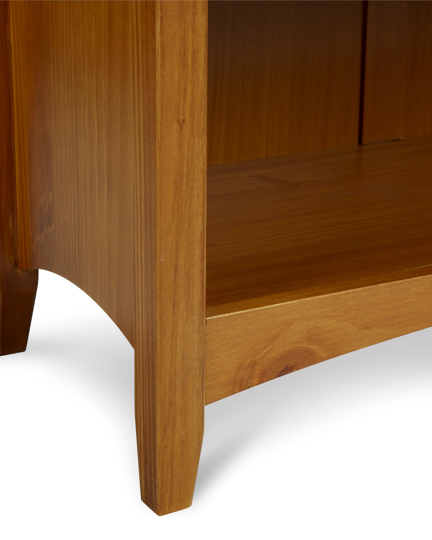 Camaflexi Shaker Style 6 Shelf Bookcase / Solid Wood / 72 inch Tall / Adjustable Shelving / Closed Back / Display Bookshelf for Living Room, Bedroom, Home and Office, Cherry