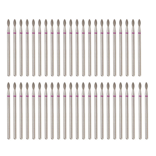 50pcs Nail Art Drill Bits for Acrylic Nails, Electric Nail Drill Bit Set, Sand Rough Surface Cuticle Remover Polishing Bits for Acrylic Gel Manicure, Wholesale Business