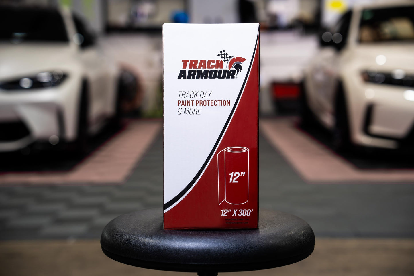 [TRACK ARMOUR] 12'' x 300' - Temporary Paint Protection Film for Car, Truck or Motorcycle. Clear Adhesive Film to Protect Paint, Clear Bra or Wrap for Track Days, Road Trips and Off-Roading