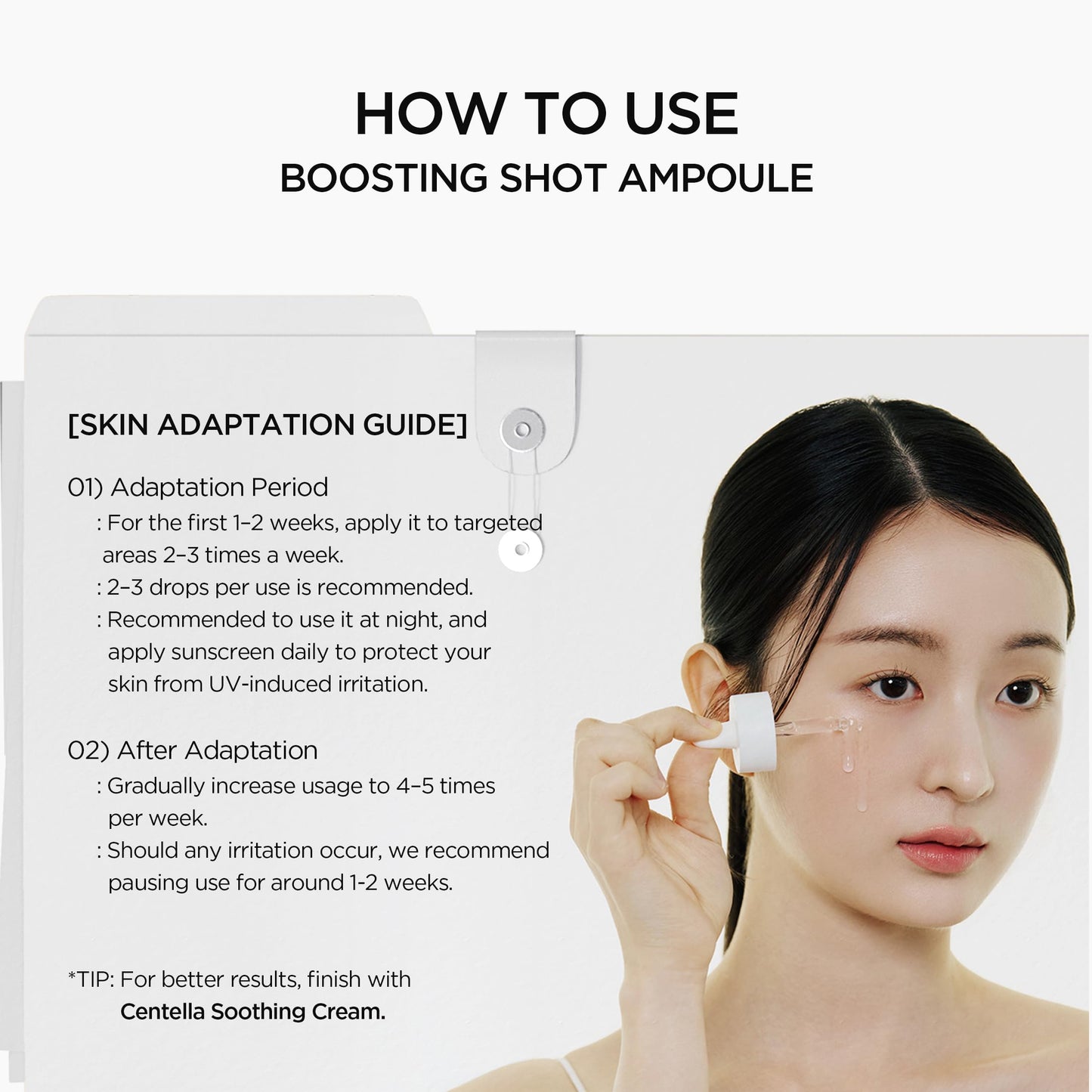 SKIN1004 Niacinamide 10% Boosting Shot Ampoule, Niacinamide Spicule Serum for Face, Facial Ampoule with Tranexamic Acid, Pore Minimizer for Face, Madagascar Centella, Korean Skin Care, 1.01fl.oz/ 30ml